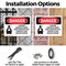 Signmission Contains Asbestos Fibers Danger Sign, Plastic, 10in W x 7in L, 2PK OS-2PACK-DS-P-710-L-1102 - alternate 7